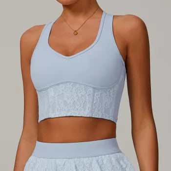Breathable Shockproof Padded Sports Bra: All-Day Support